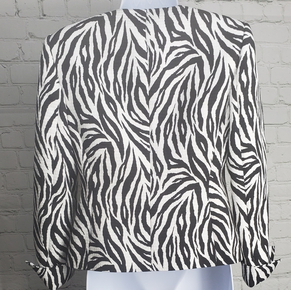 Liz Clairborne - Zebra Print Jacket - image 2